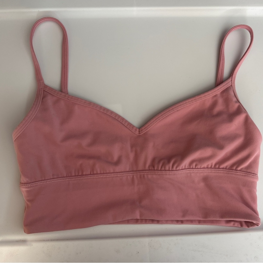 ๐ lululemon Align Sweetheart Bra *Light Support, A/B Cup Pink tide Size 6 - Picture 2 of 4